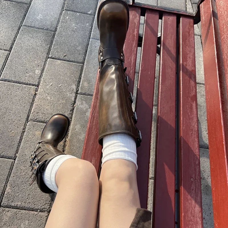 Spring Fall Knee High Stockings for Women White Vertical Stripe Long Socks Fashion Girls JK Skinny Boots Sock Japanese Style thumbnail 6