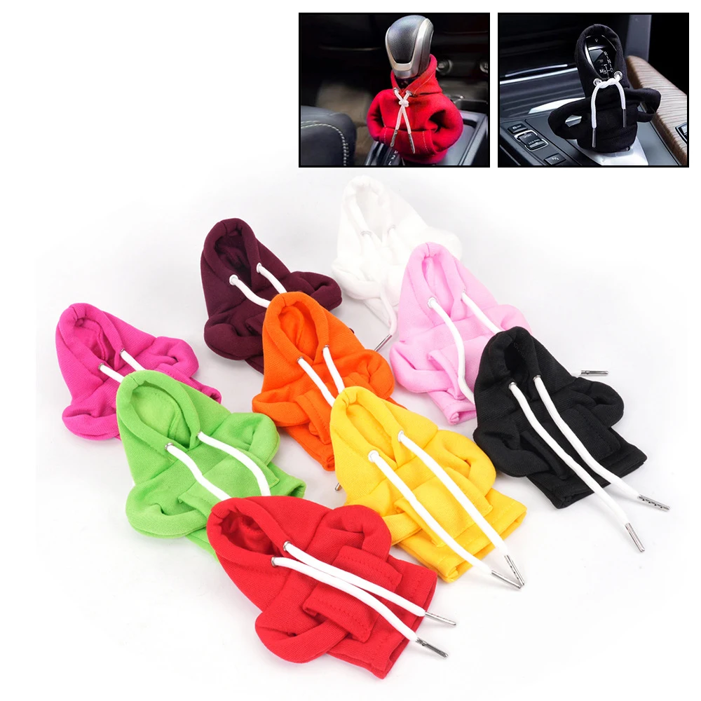 Gear Shift Hoodie Cover Shift Cover Gear Handle Decoration Fits Manual Automatic Universal Car Shift Lever Interior Decor thumbnail 5
