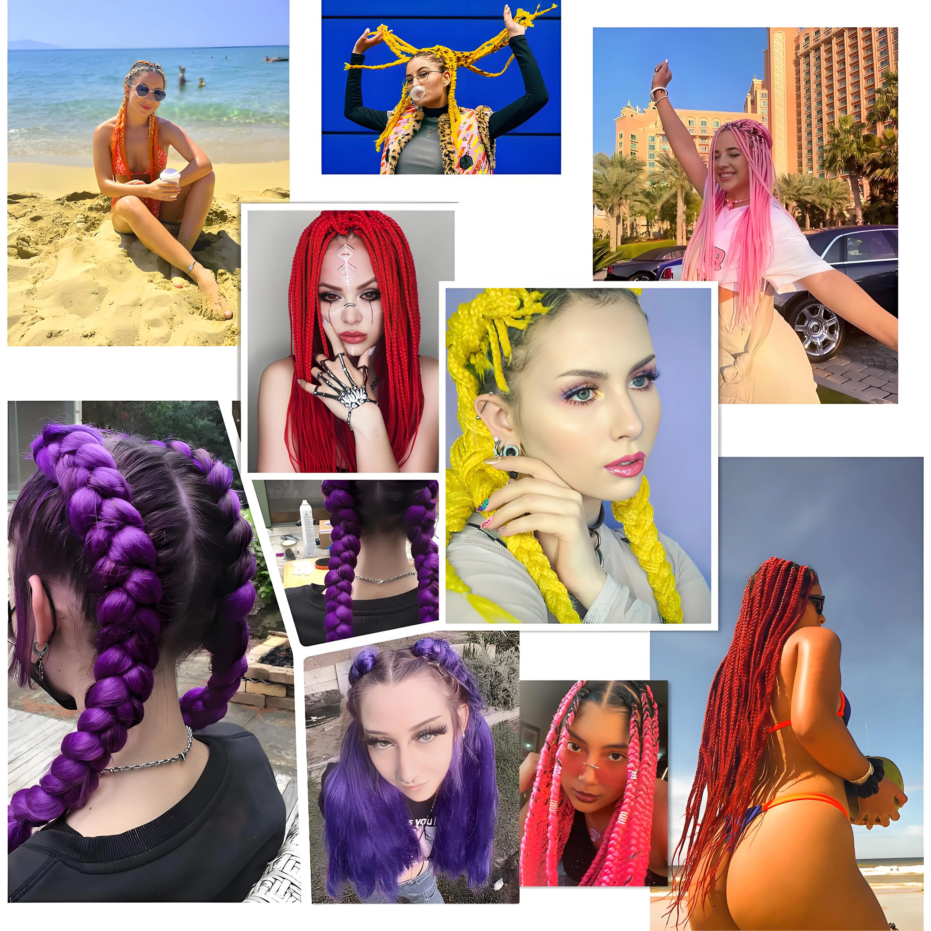 26 inch Fine Pack Prestretched Easy Synthetic Braiding Hair Extensions Kanekalon Jumbo Box Crochet Hair VEYDA Braiding Hair thumbnail 6