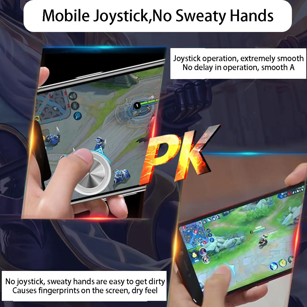 Smartphone Controller Joystick Game Control Touch Screen Joypad for IPad IPhone Android Tablet Smooth Operation Game Controller thumbnail 2