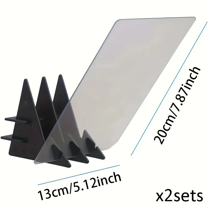 2pcs Transparent Drawing Board with Stand - 19.99cm Projection Screen,Tracing Light Box for Sketching Painting Art Craft thumbnail 4