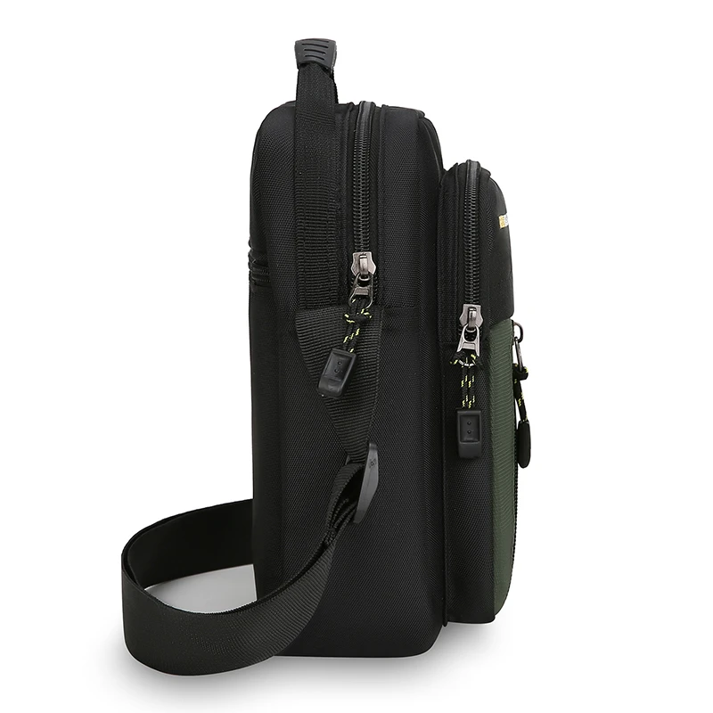 Men's Large Capacity Crossbody Bag - Fashion Multi-Pocket Shoulder Sling for Work & Travel (Business Casual Messenger Bag) thumbnail 3