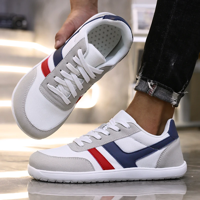 Wide Shoes Anti Slip Lightweight Breathable Running Shoes Minimalist Barefoot Cross Training Shoe Anti Slip Toe Walking Shoes thumbnail 6