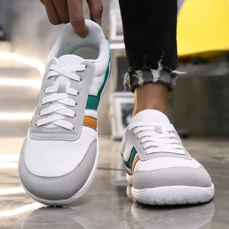 Wide Shoes Anti Slip Lightweight Breathable Running Shoes Minimalist Barefoot Cross Training Shoe Anti Slip Toe Walking Shoes thumbnail 5