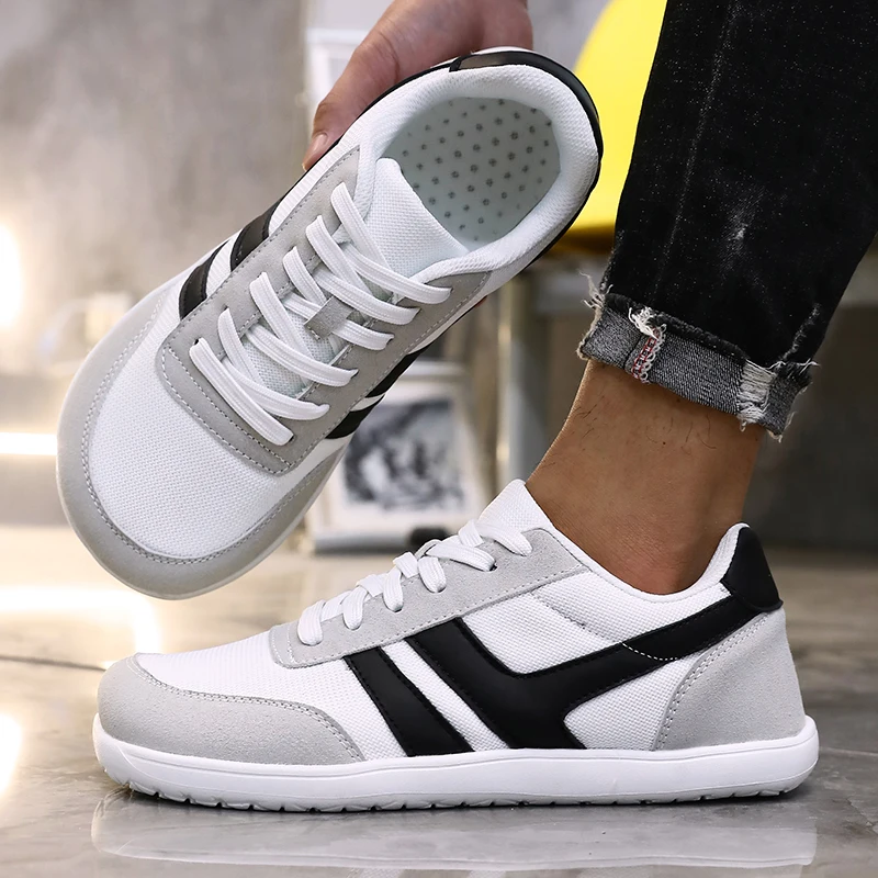 Wide Shoes Anti Slip Lightweight Breathable Running Shoes Minimalist Barefoot Cross Training Shoe Anti Slip Toe Walking Shoes thumbnail 2