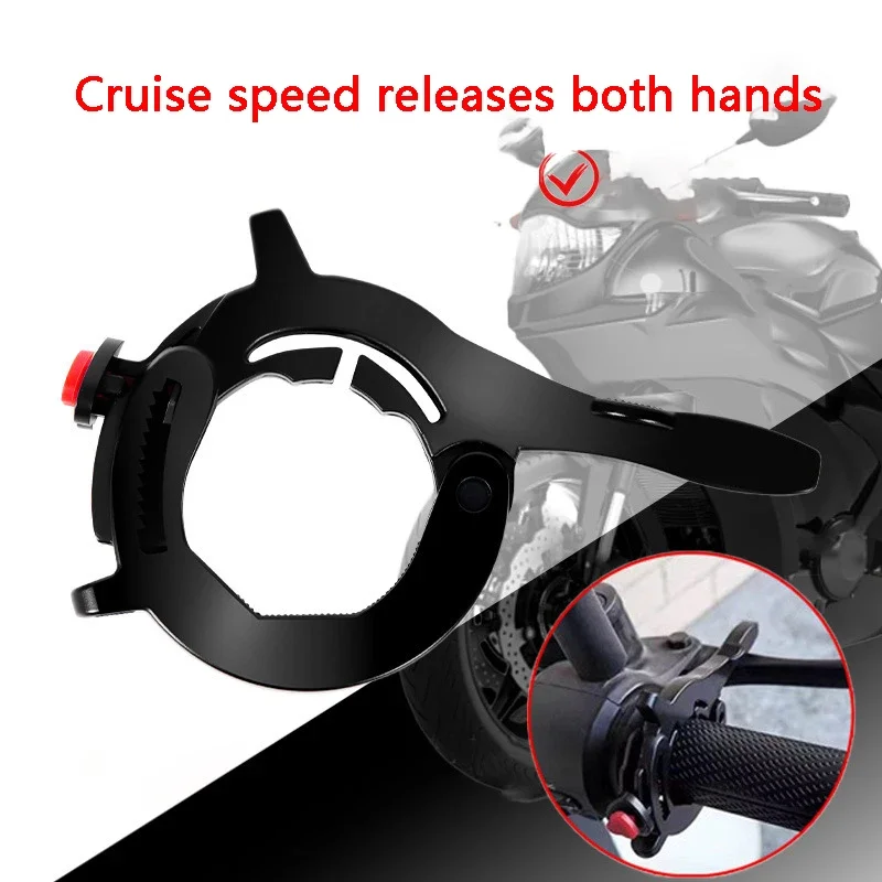 Cruise Control For Motorcycle Throttle Motorcycle Cruise Throttle Clip Hand Grip Lock Clamp Motorcycle Accelerator Assist Grips thumbnail 2