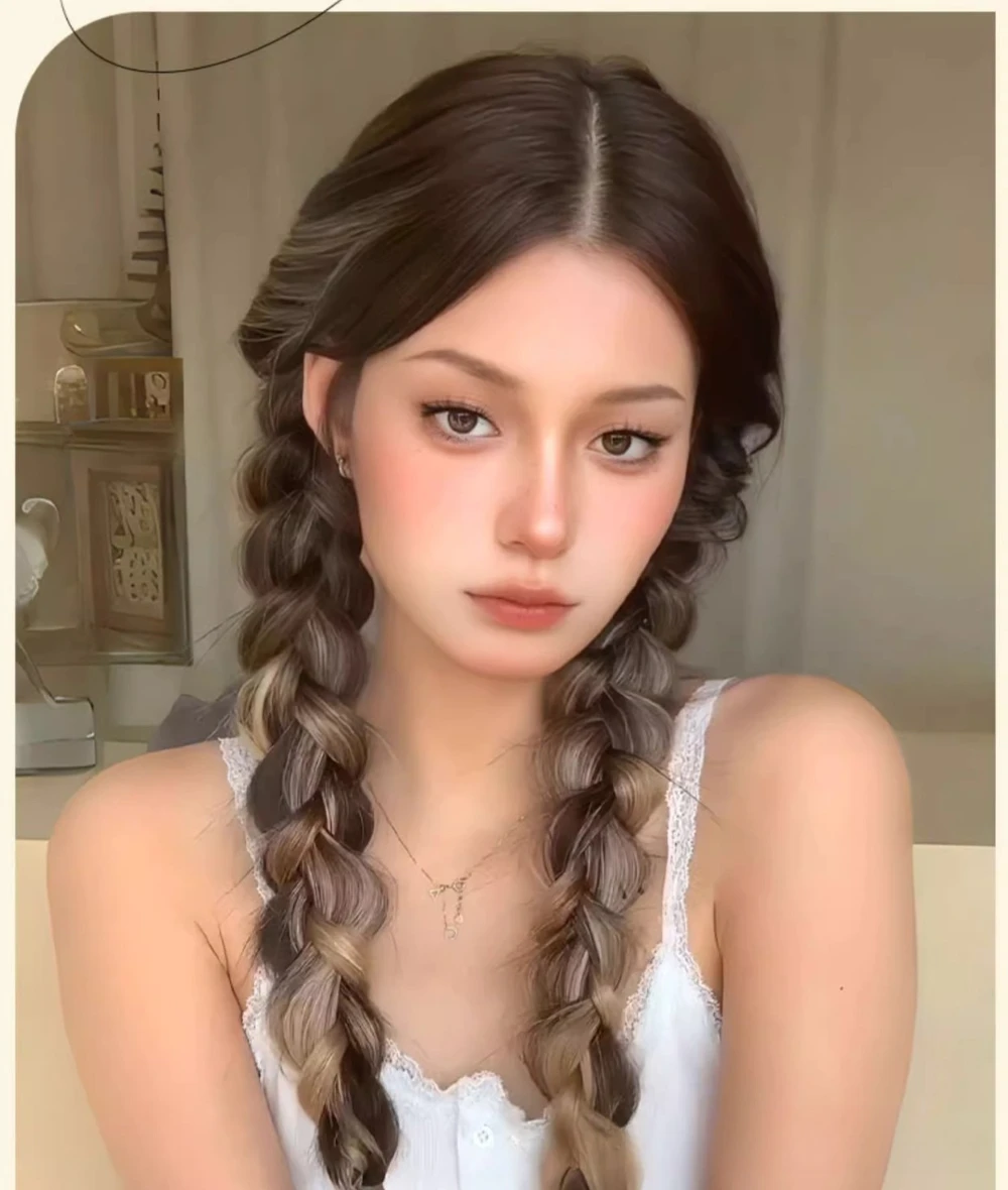 Synthetic Braided Ponytail Hair Extension with Rubber Band Natural Hair Pieces Braids Wig for Women Daily Wear Hair Accessories thumbnail 5