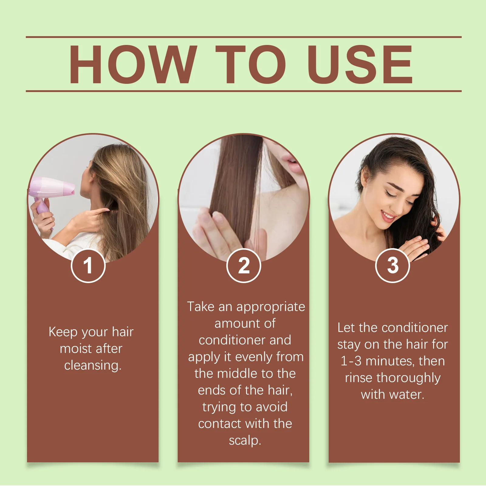 Hoegoa Avocado Oil Hair Care Set Improve Growth Thicken Deep Cleaning Plants Extract For Silky Hair Shampoo Conditioner Products thumbnail 6