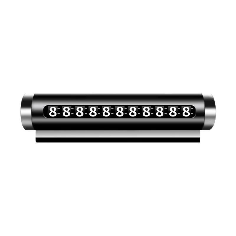 Aluminium Alloy Material Car Temporary Parking Number Plate Roller Adjustable Move Car Parking Plate Auto Parking Accessories thumbnail 6