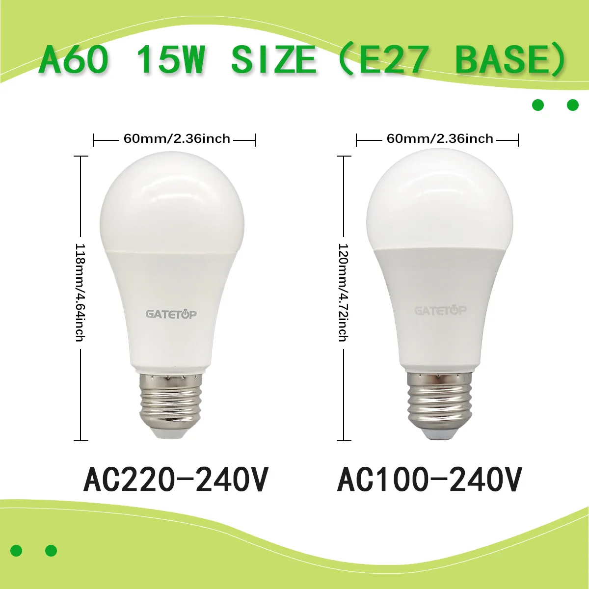 1-10PACK 15W LED Bulb 120V 220V 3000K 4000K 6000K Daylight Lamps CRI80 No flicker lighting for home Bulb bedroom thumbnail 2