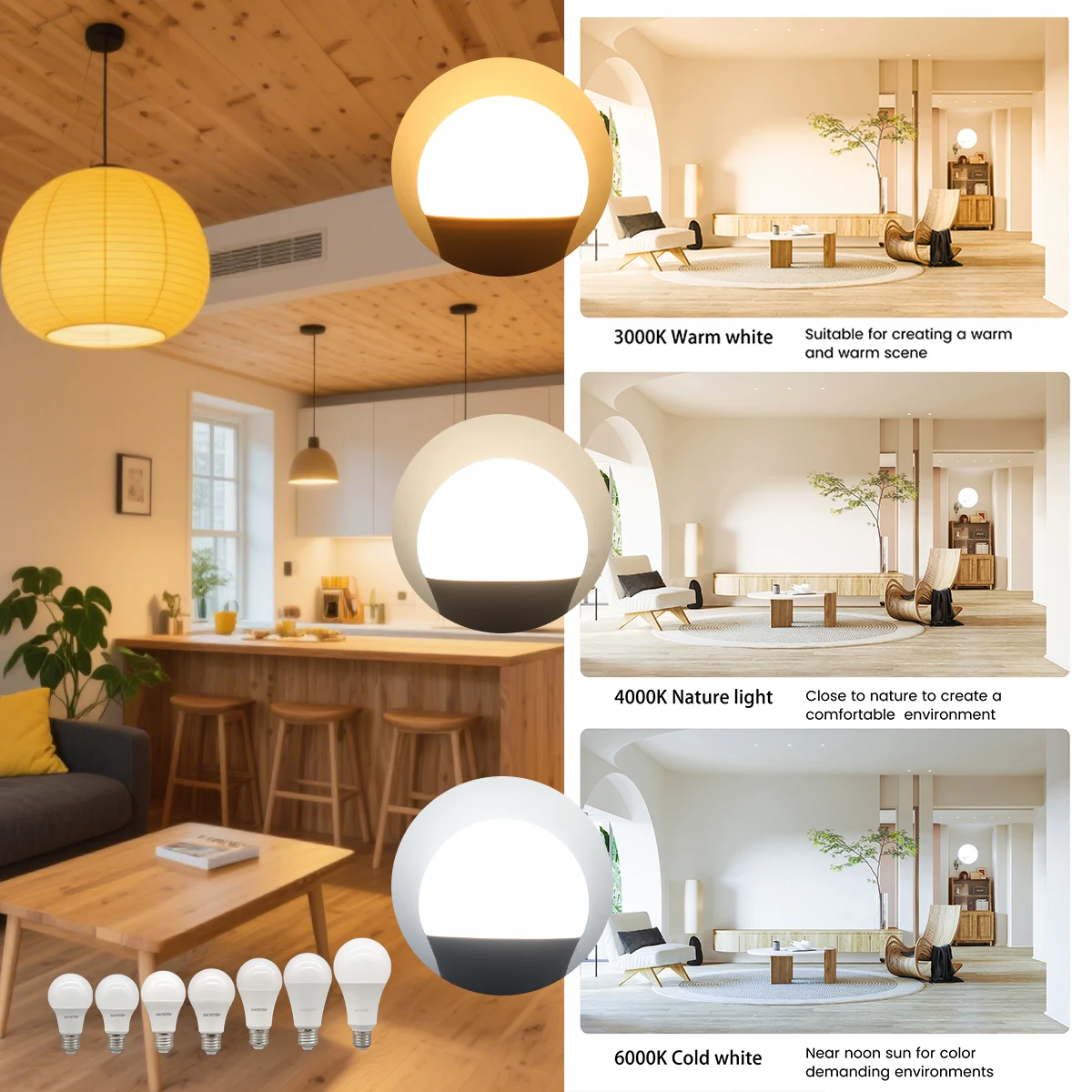 1-10PACK 15W LED Bulb 120V 220V 3000K 4000K 6000K Daylight Lamps CRI80 No flicker lighting for home Bulb bedroom thumbnail 5