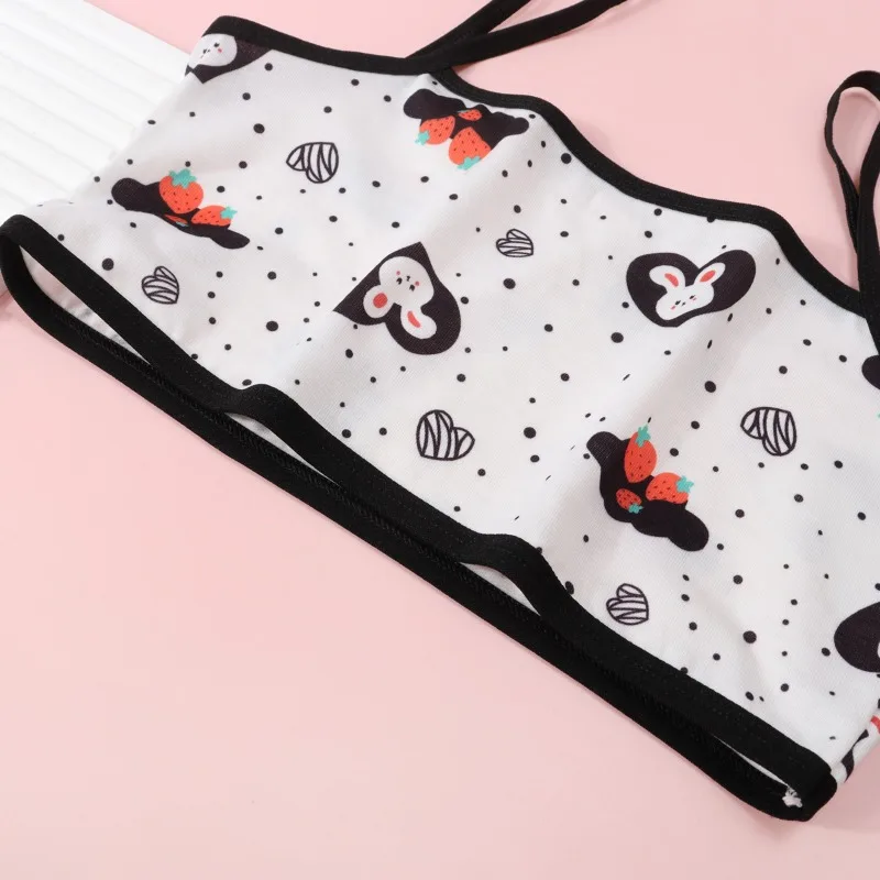 Girls' Camisole Style Bra Girls' Developmental Period Vest Cute Printed Children's Underwear Comfortable Lightweight Breathable thumbnail 6
