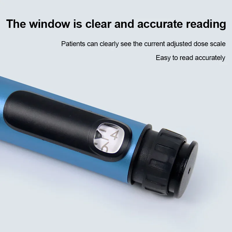 Auto Disposable Insulin Injector Pen Reusable for Weight Loss Peptide Injection Made of Durable Metal and Plastic thumbnail 2