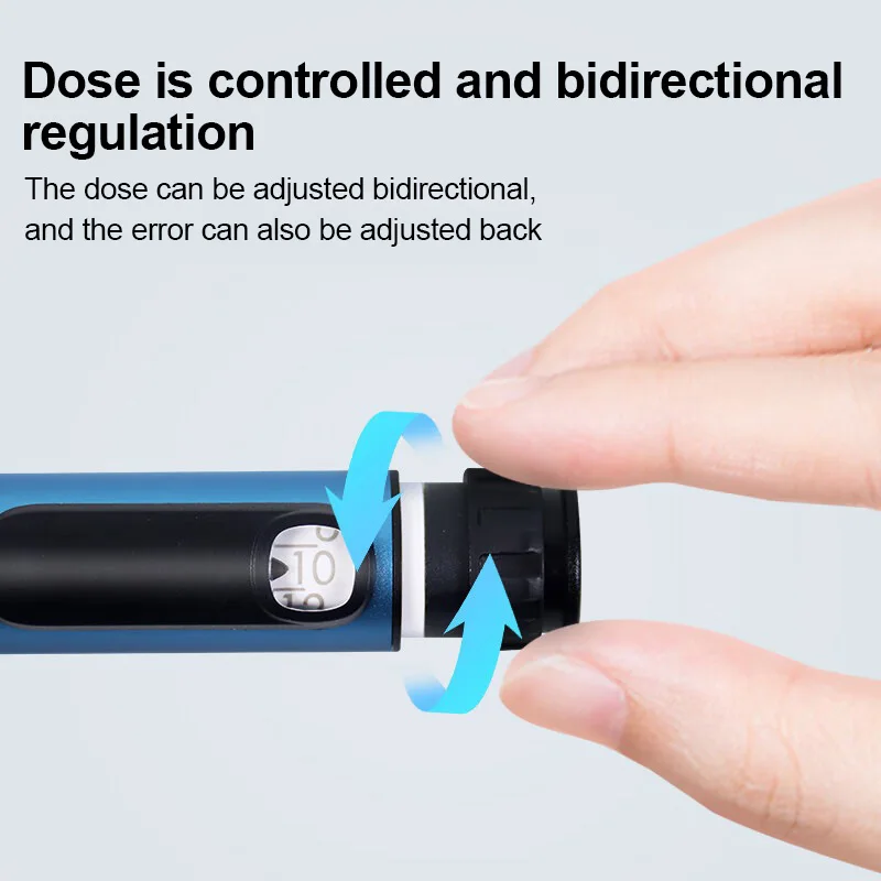 Auto Disposable Insulin Injector Pen Reusable for Weight Loss Peptide Injection Made of Durable Metal and Plastic thumbnail 3