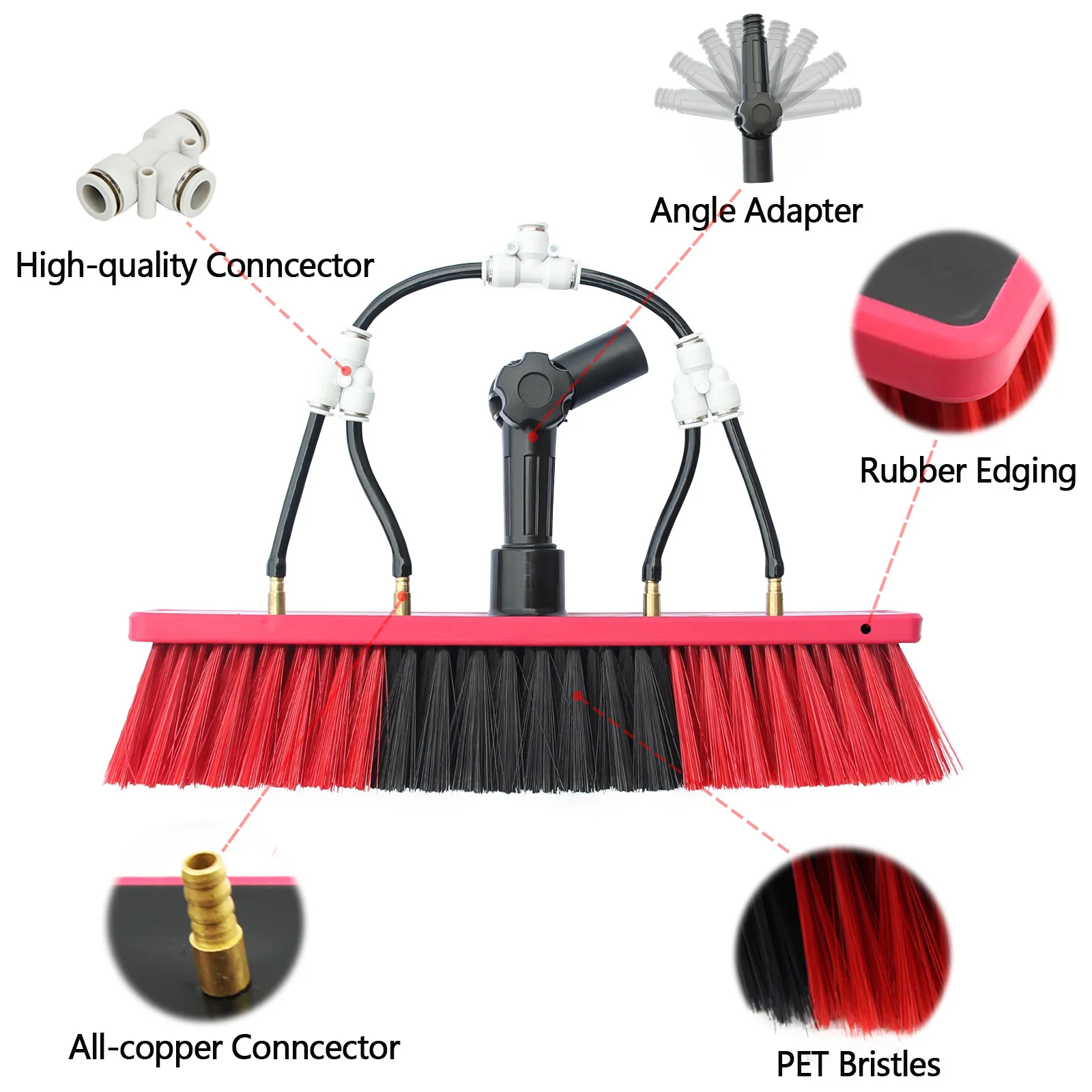 CNHOPOLE Accessory for water fed pole brush head window solar panel cleaning(without pole) thumbnail 3