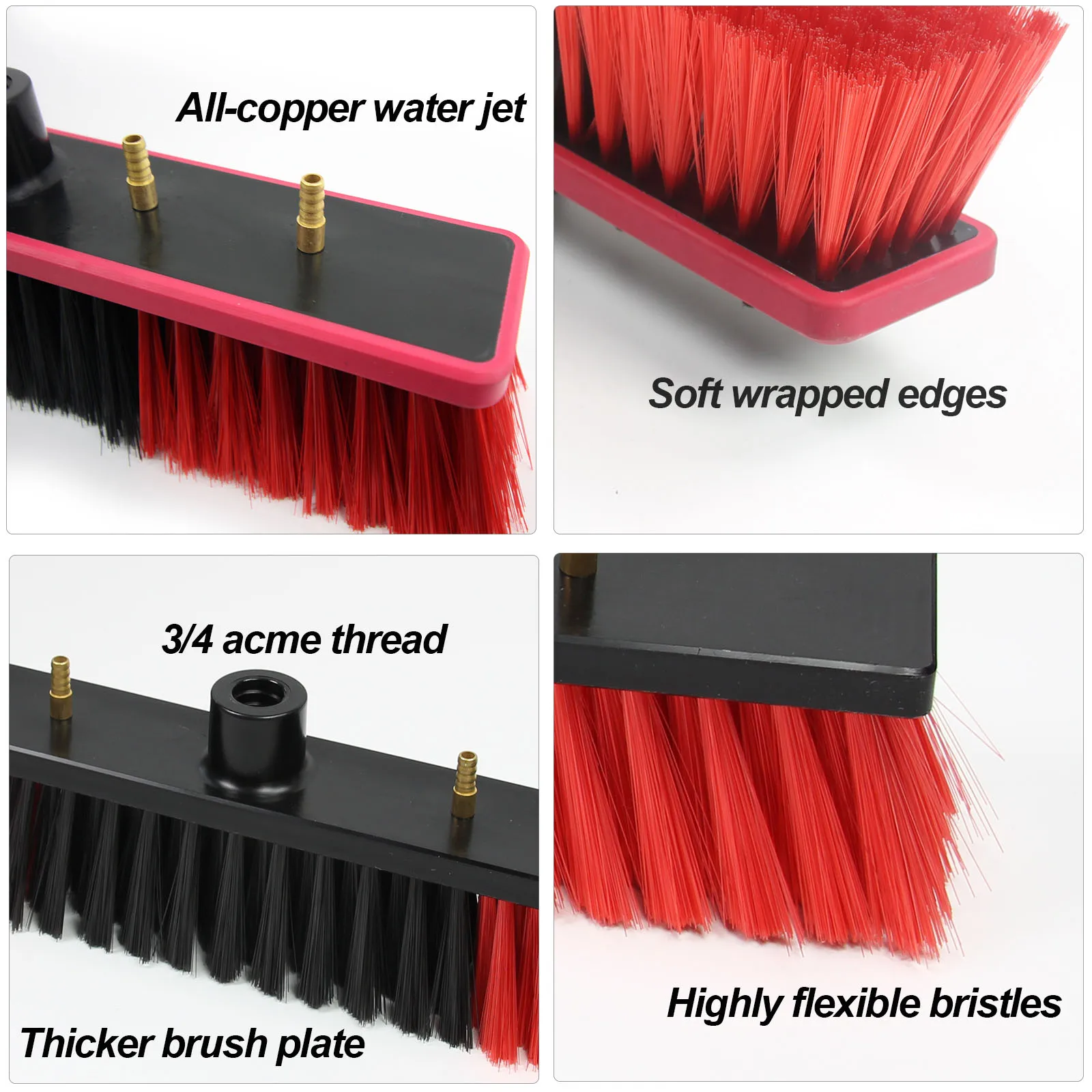 CNHOPOLE Accessory for water fed pole brush head window solar panel cleaning(without pole) thumbnail 5