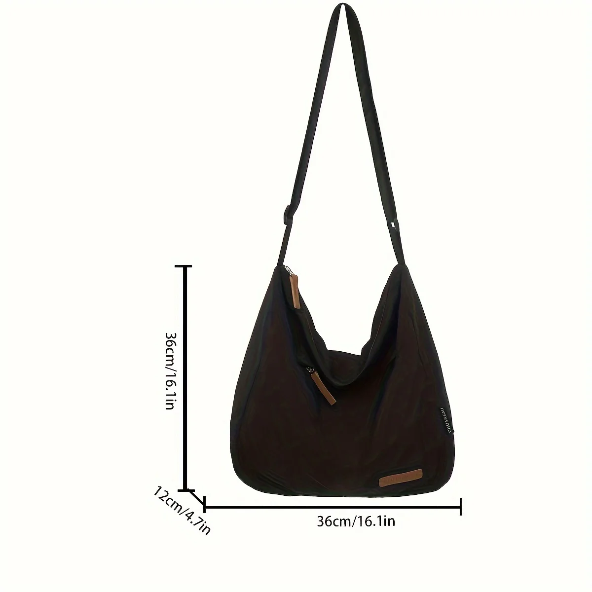 Lightweight Nylon Unisex Crossbody Bags Large Capacity Casual Sports Handbag Waterproof Shoulder Bag thumbnail 6