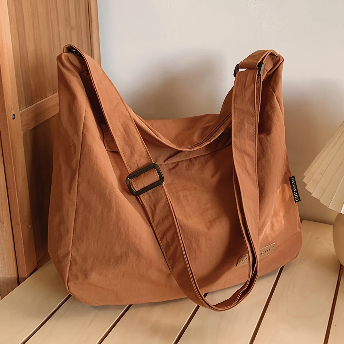 Lightweight Nylon Unisex Crossbody Bags Large Capacity Casual Sports Handbag Waterproof Shoulder Bag thumbnail 5