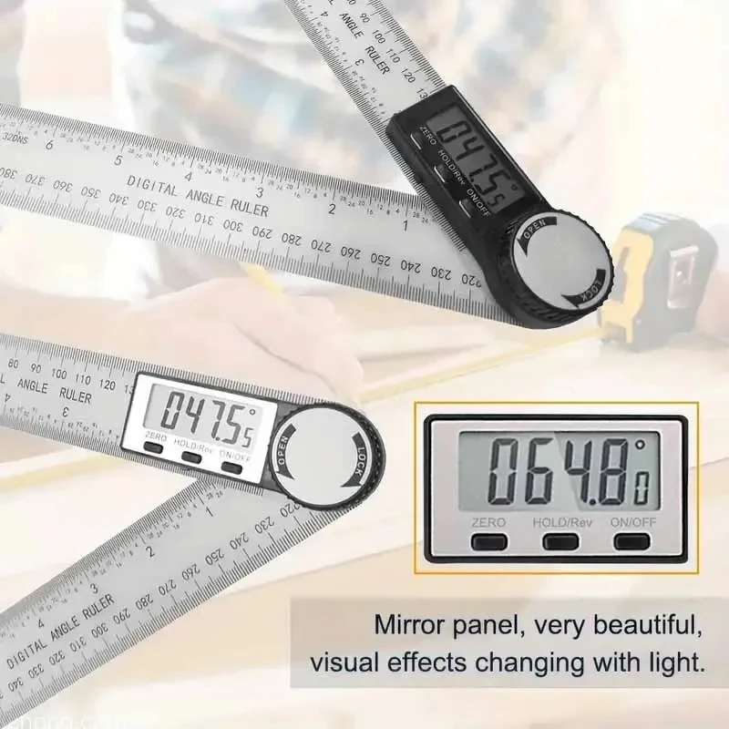 1 PC 2 in 1 Digital Angle Detector Scale Suitable for Woodworking Measurement Tools High Accuracy Mutifunction Tools thumbnail 5
