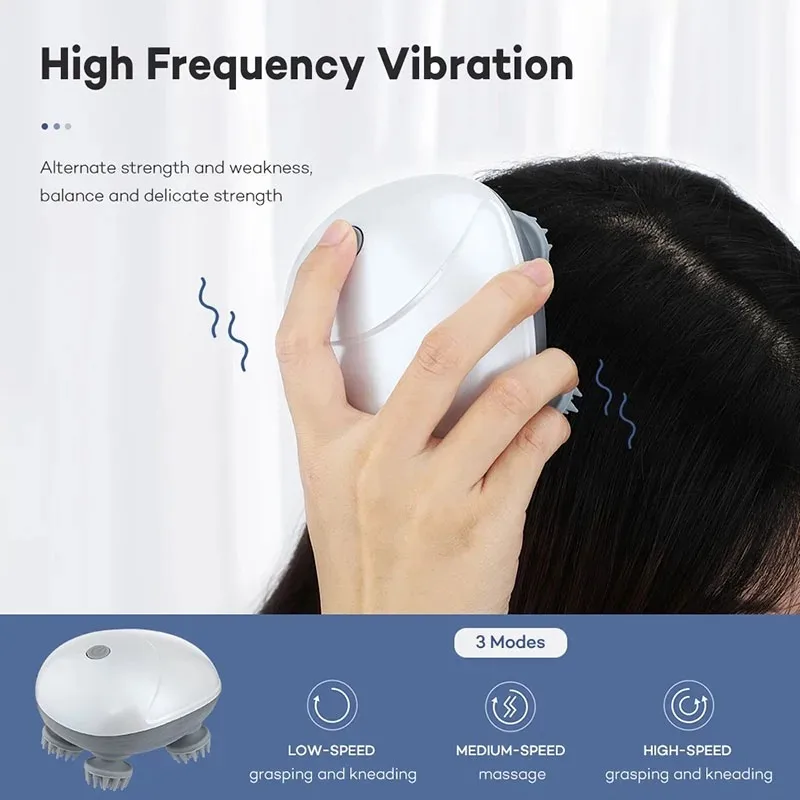 Electric Cat Massager Body Shoulder Leg Arm Neck Deep Tissue Head Scalp Dog Massage Kneading Relaxing Head Vibrating Device thumbnail 5