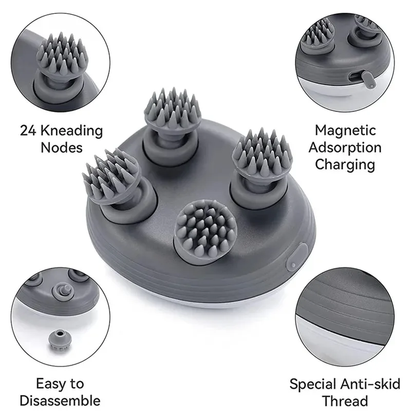 Electric Cat Massager Body Shoulder Leg Arm Neck Deep Tissue Head Scalp Dog Massage Kneading Relaxing Head Vibrating Device thumbnail 4