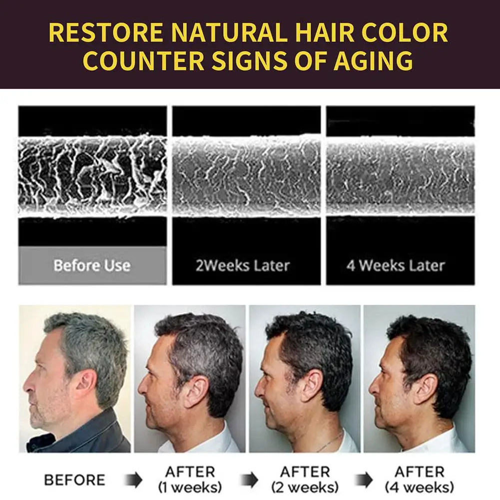 3In1 Hair Dye Shampoo Instant Hairs Gray To Black Polygonum Multiflorum Natural Hair Dye Fluffy Oil Control Nourish Hair Shampoo thumbnail 6