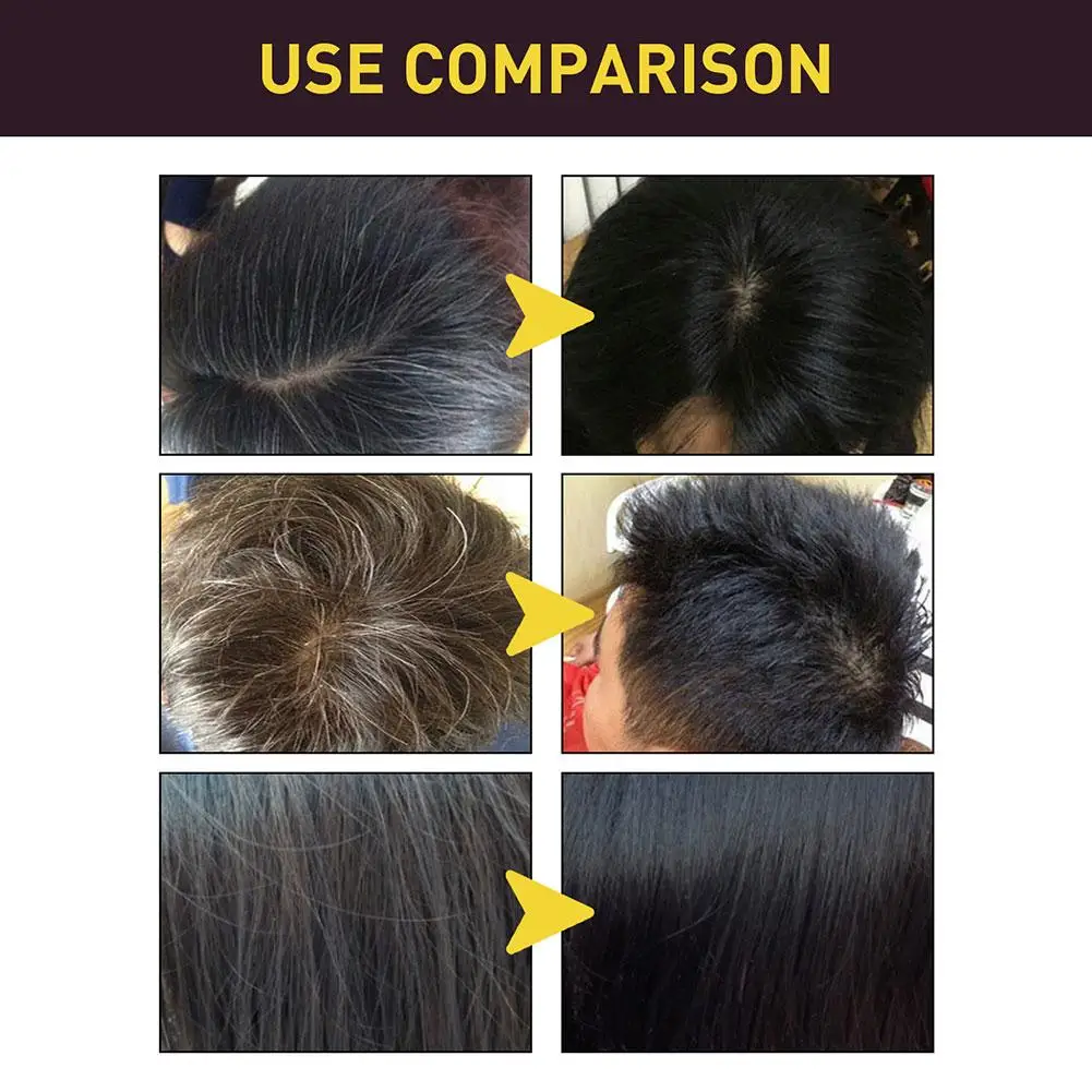 3In1 Hair Dye Shampoo Instant Hairs Gray To Black Polygonum Multiflorum Natural Hair Dye Fluffy Oil Control Nourish Hair Shampoo thumbnail 4