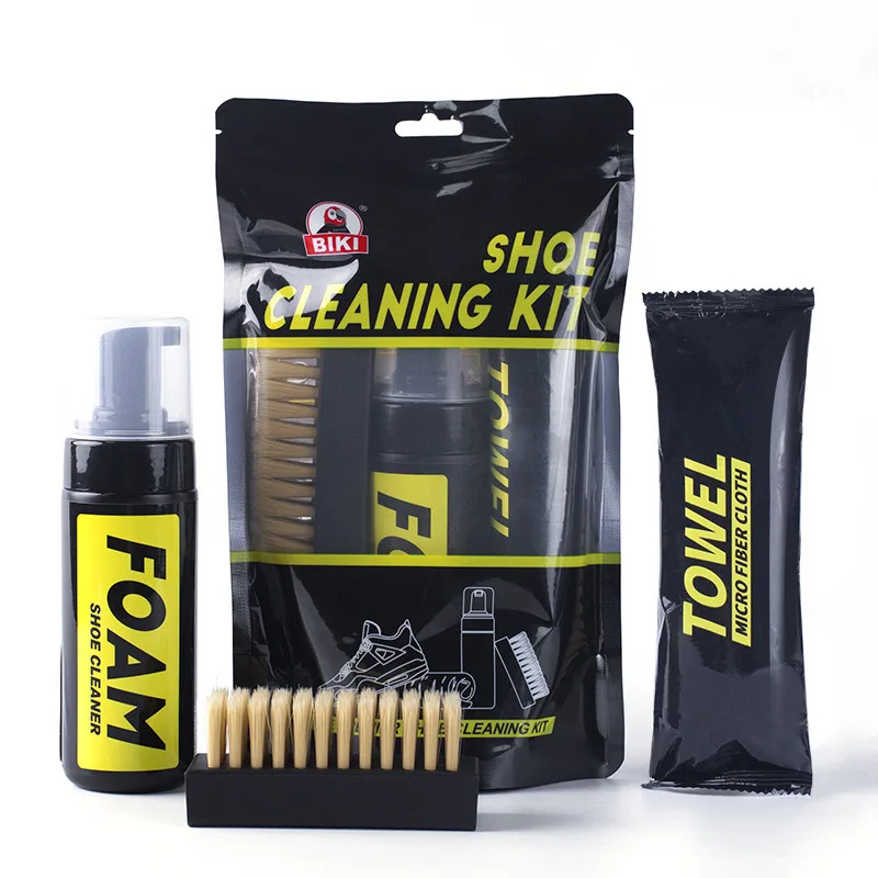 150ML Water-Free Foam Sneakers Cleaner Shoe Brush Shoe Suit Foam Dry Cleaning Shoes Cleaner Cloth Work on White Shoe Suede Boot thumbnail 2