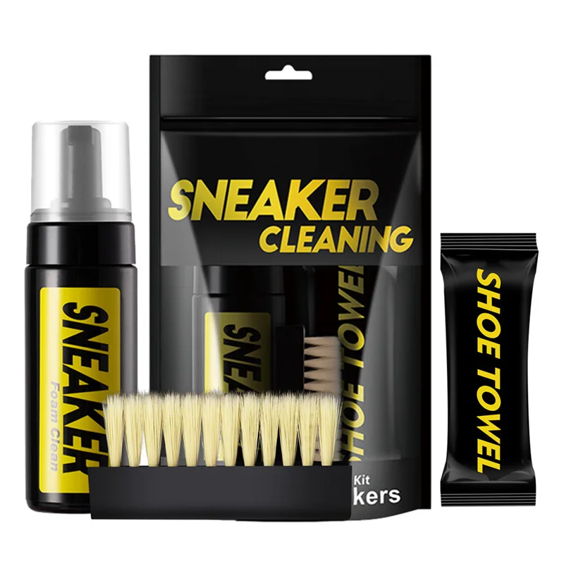 150ML Water-Free Foam Sneakers Cleaner Shoe Brush Shoe Suit Foam Dry Cleaning Shoes Cleaner Cloth Work on White Shoe Suede Boot thumbnail 6