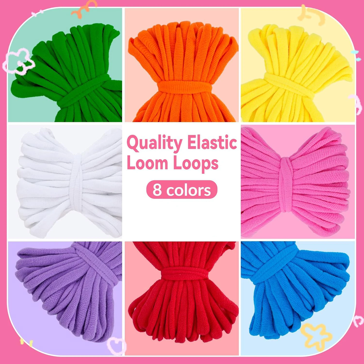 Weaving Loom Kit Toys, DIY Arts and Crafts for Kids and Adults, Ideal Gifts for Girls Ages 5 6 7 8-12 13, Easy Potholder Loom Kn thumbnail 6