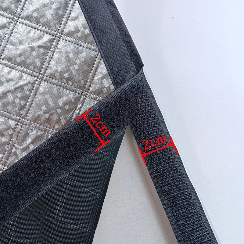 Winter cotton curtains thickened, windproof, soundproof, home self-adhesive magnetic windows for warmth and cold resistance thumbnail 2