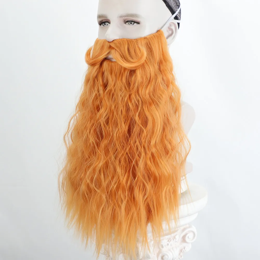 Halloween Masquerade Fake Beard Synthetic Hair Fake FaceMustache Cosplay Costume Party