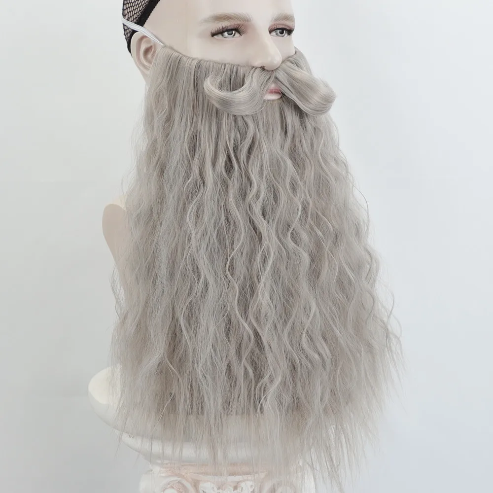 Halloween Masquerade Fake Beard Synthetic Hair Fake FaceMustache Cosplay Costume Party thumbnail 2