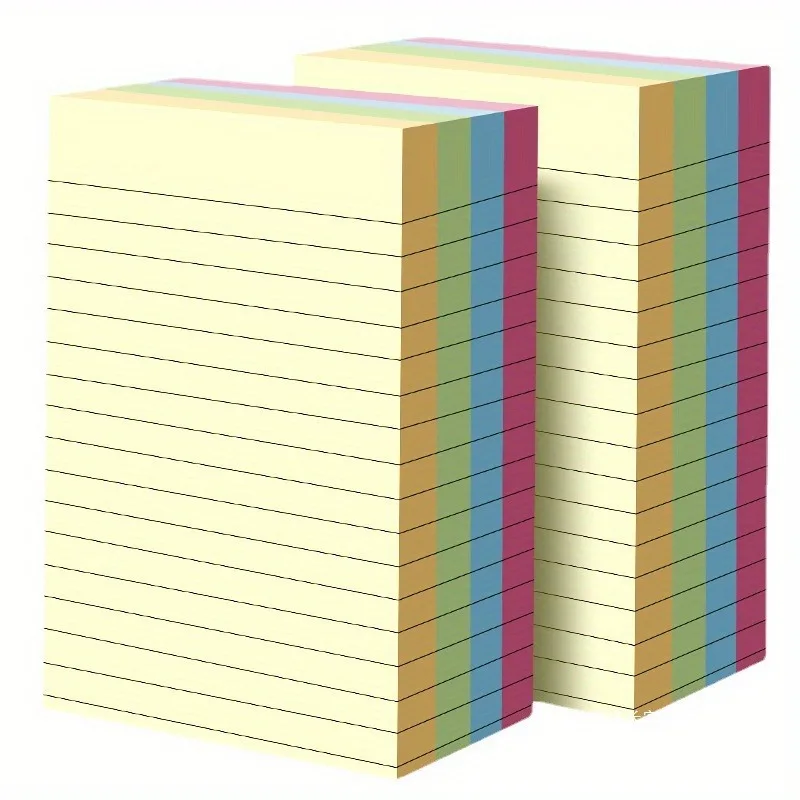 Large self-adhesive notebook - grid design, horizontal sticky note notebook, self-adhesive notebook for schools and offices thumbnail 6