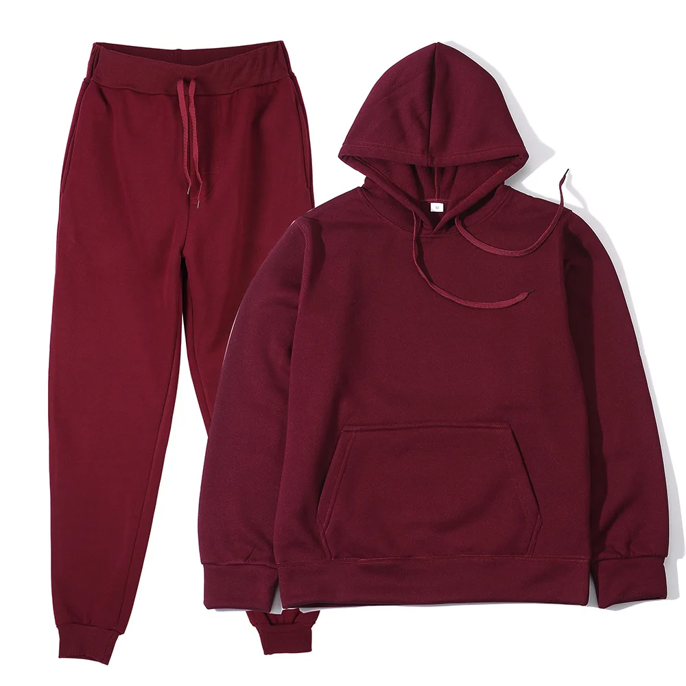 Men's Sports Suits Fashion Tracksuit Women Hoodies + Pants Two Pieces Sets Running Casual Sweatshirts Sweatpants Men's Clothing thumbnail 6