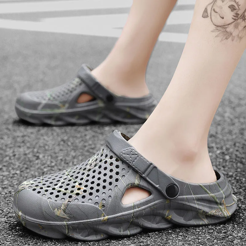 Plus Size 46 47 Summer Sandals for Men and Women Breathable EVA Beach Slippers Men Clogs Men Flip Flops Comfort Men Casual Shoes thumbnail 3