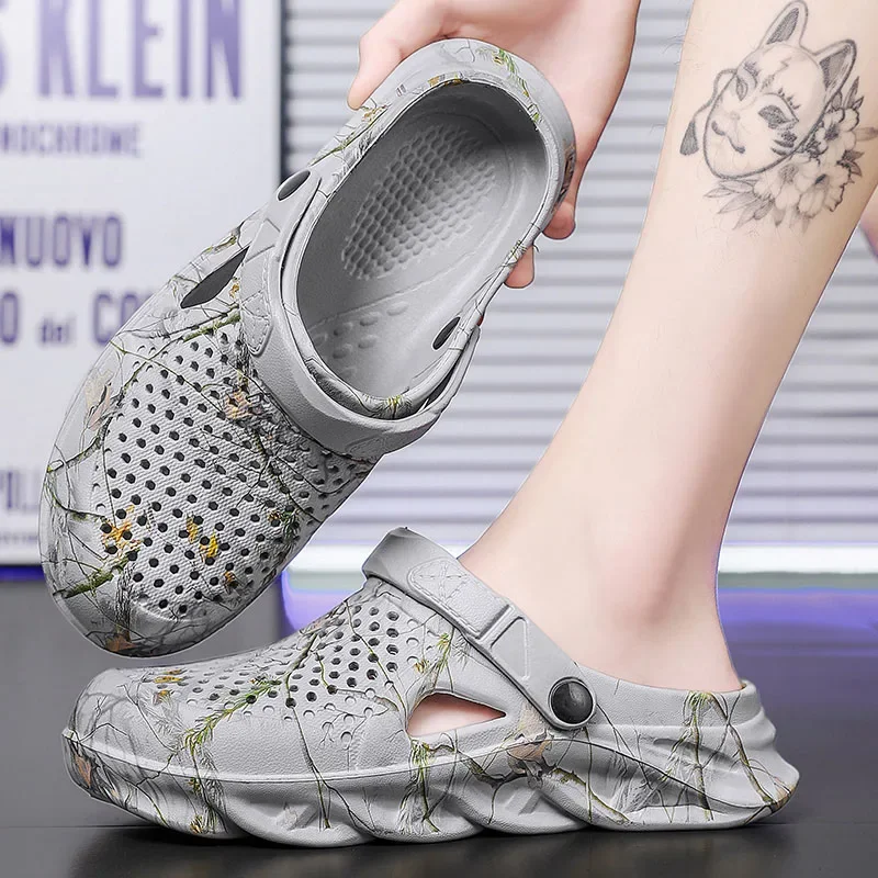 Plus Size 46 47 Summer Sandals for Men and Women Breathable EVA Beach Slippers Men Clogs Men Flip Flops Comfort Men Casual Shoes thumbnail 5