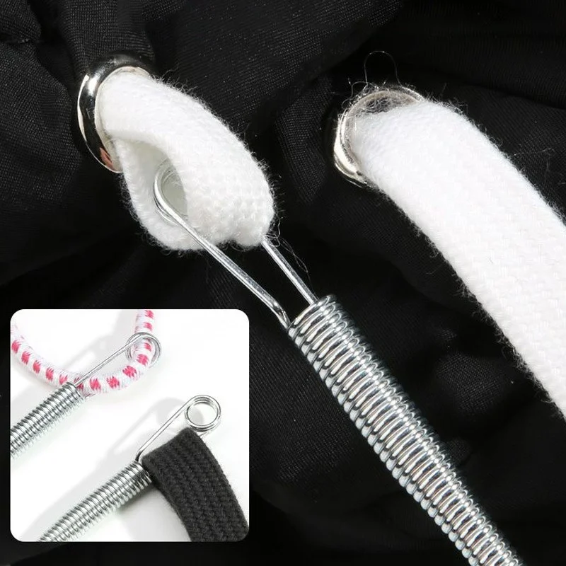 1/30Pcs Stainless Steel Rope Threading Tool Bendable Spring Drawstring Threader Clip Drawstring Thread DIY Sewing Accessories thumbnail 3