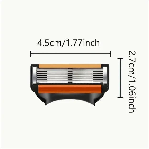 Suitable for fusion series men's facial original shaver hair removal safety 6-layer manual shaver blade replacement thumbnail 3
