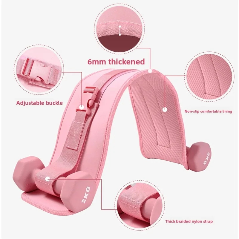Multifunctional Gym Equipments for Home Workouts Fitness Goods Hip Thrust Belt Pad for Dumbbells Plates Comfortable Scratch Free thumbnail 3