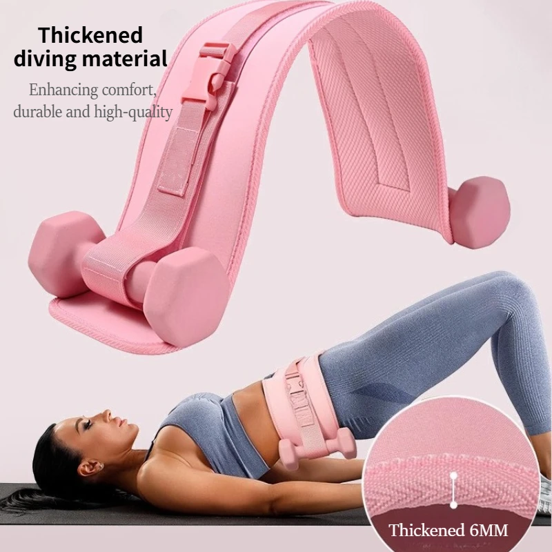 Multifunctional Gym Equipments for Home Workouts Fitness Goods Hip Thrust Belt Pad for Dumbbells Plates Comfortable Scratch Free