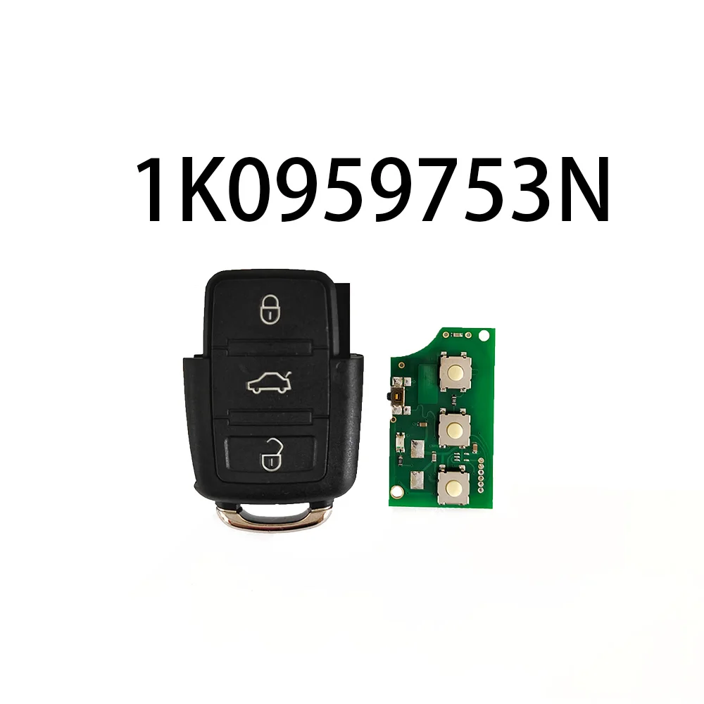 Sunshine 1K0959753N 3BTN 434 MHZ ID48 Chip Smart Remote Car Key Fob For Volkswagen VW Golf 5 Jetta Tiguan Polo With HU66 Blade thumbnail 4