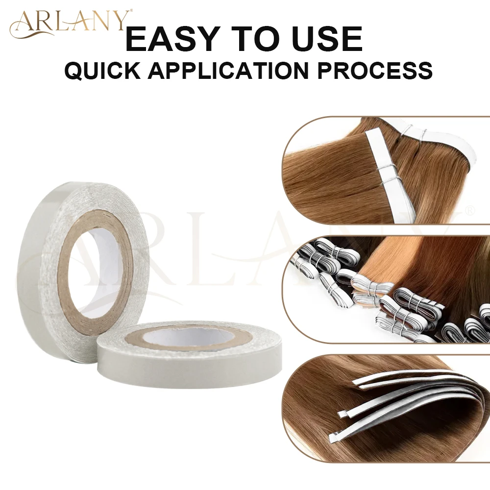 ARLANY 3Yards Single Sided Tape Roll for Tape In Extensions Replacement Hair System Tape Roll Invisible Extensions Strong Hold thumbnail 5