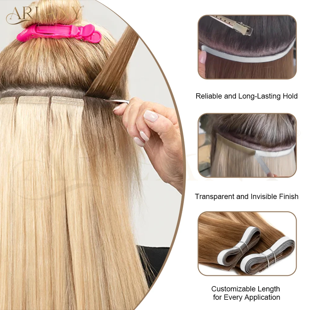 ARLANY 3Yards Single Sided Tape Roll for Tape In Extensions Replacement Hair System Tape Roll Invisible Extensions Strong Hold thumbnail 3