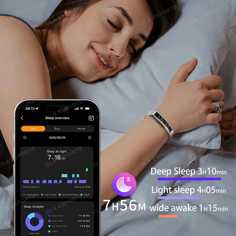 2025 New Smart Watch Pedometer Health Smart Bracelet Women Men Sports Fitness Waterproof Heart Rate Sleep Monitoring Wristbands thumbnail 6