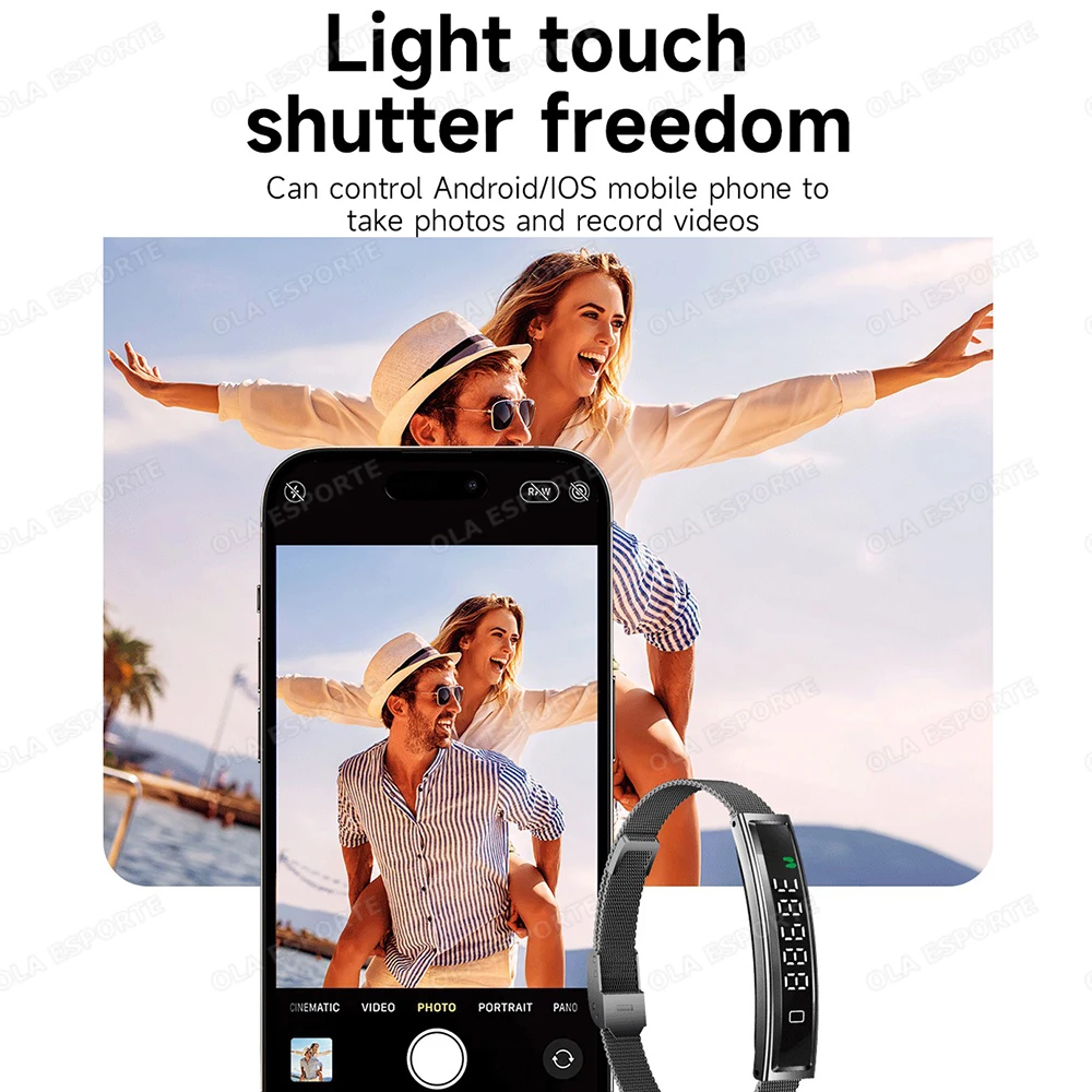 2025 New Smart Watch Pedometer Health Smart Bracelet Women Men Sports Fitness Waterproof Heart Rate Sleep Monitoring Wristbands thumbnail 3