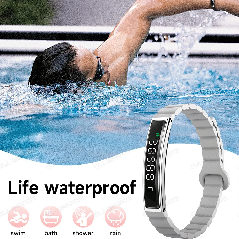 2025 New Smart Watch Pedometer Health Smart Bracelet Women Men Sports Fitness Waterproof Heart Rate Sleep Monitoring Wristbands thumbnail 5
