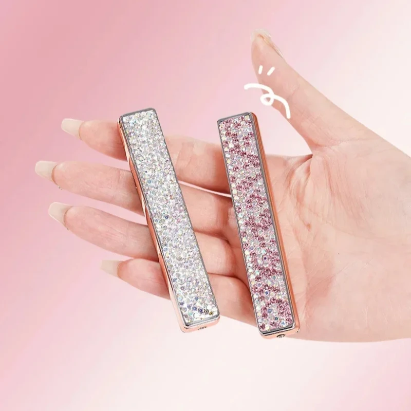 New Silent Ignition Lighter Mini Diamond Usb Rechargeable Lighter Outdoor Windproof Electric Smoking Tool Gifts thumbnail 4