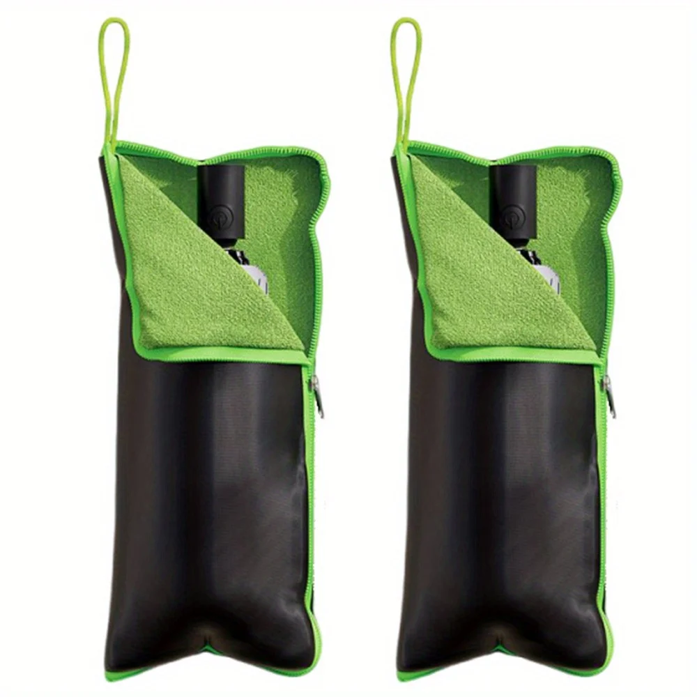 Absorbs Water Wet Umbrellas Bag Reusable Portable Umbrella Storage Cover with Handle Umbrellas Carry Case Travel thumbnail 6