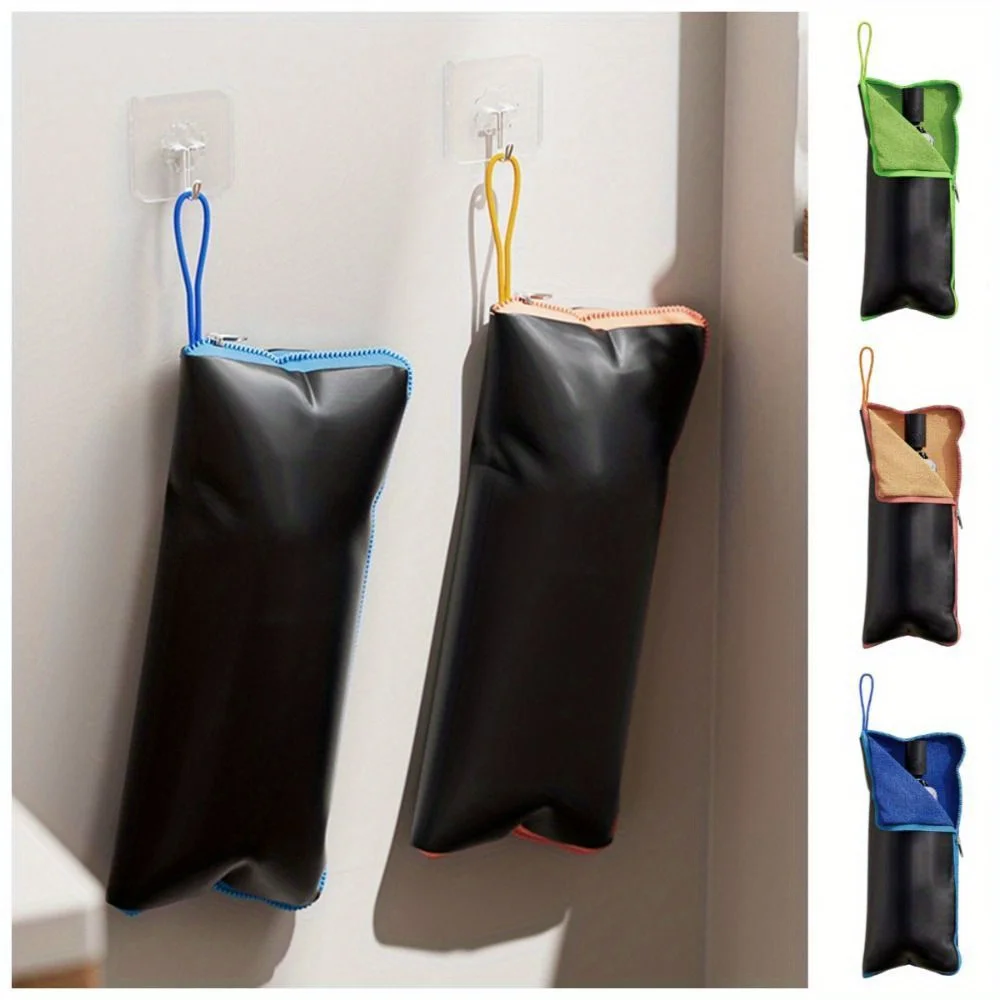 Absorbs Water Wet Umbrellas Bag Reusable Portable Umbrella Storage Cover with Handle Umbrellas Carry Case Travel thumbnail 4